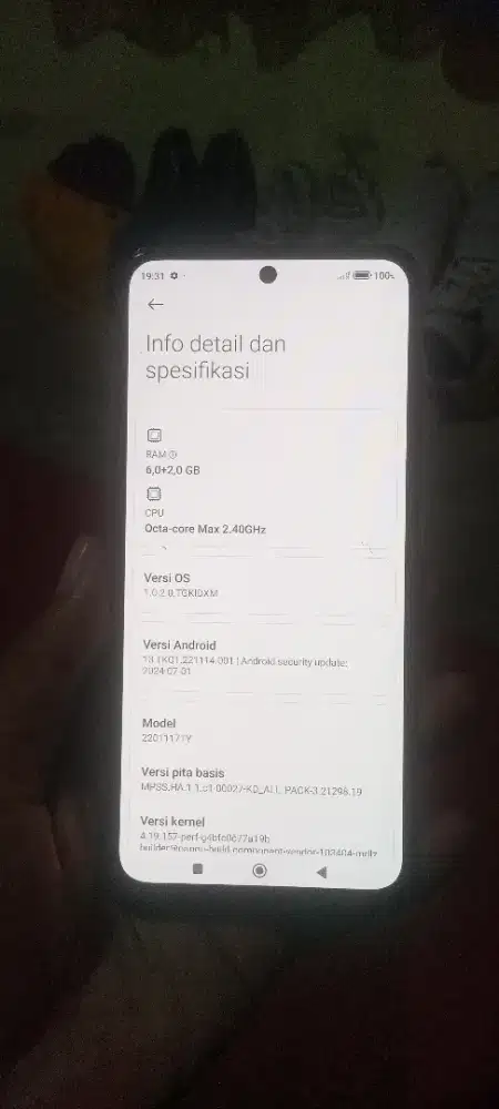 Redmi Note 11 Ram 6+2gb internal 128gb batangan minus baca biar jelas