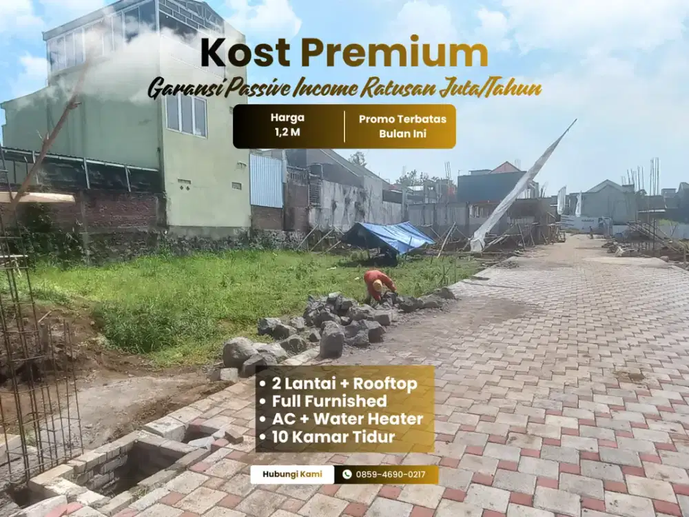 3 Menit Kampus UMM Jual kost Malang Passive Income Ratusan Juta Setahun SHM Split