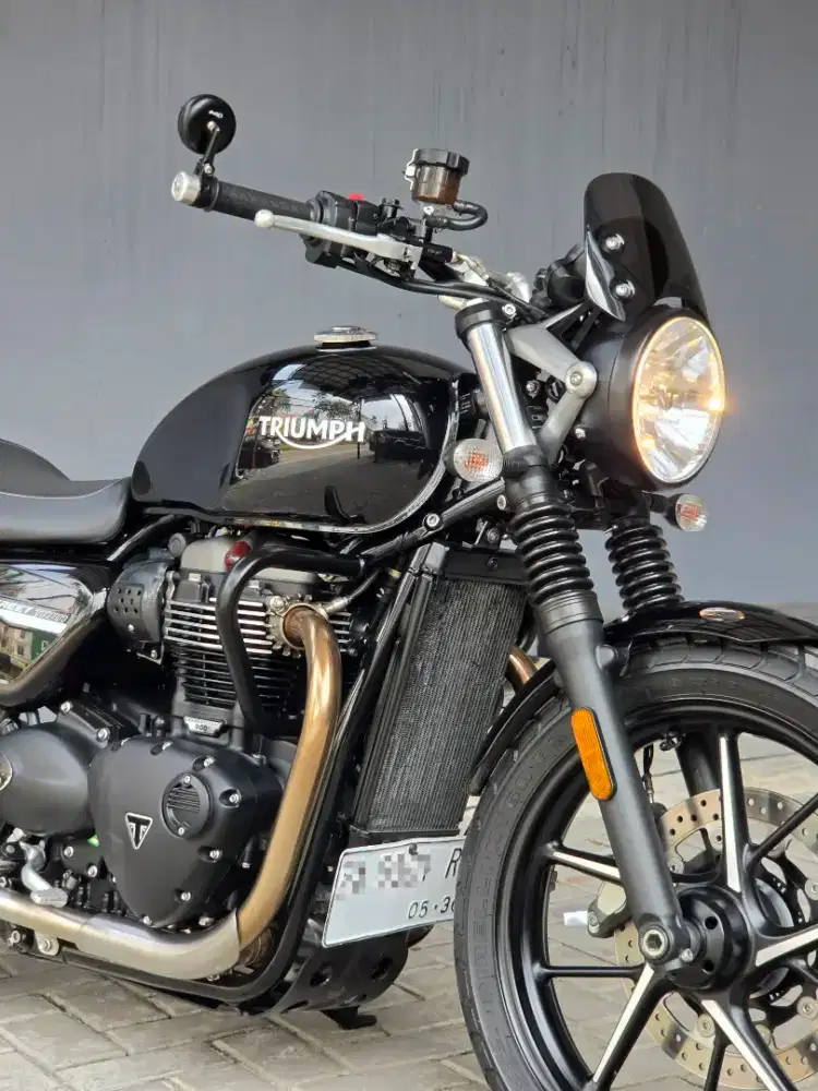 Moge Classic Triumph Street Twin 900 th 2021 km2rb Like New Antik