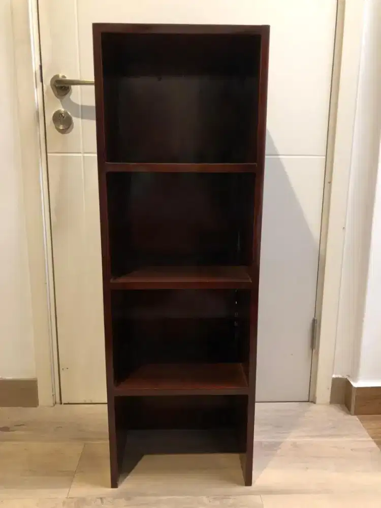 Rak Kayu Jati Blora Minimalis 4 Susun