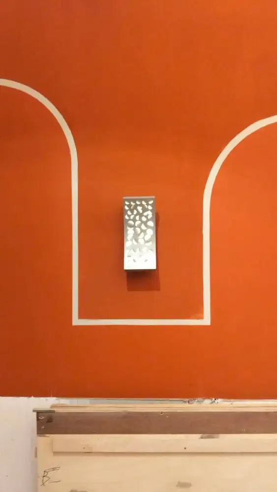 Lampu Dinding Minimalis Modern Laser Cut / Lampu Pilar Dinding Estetik
