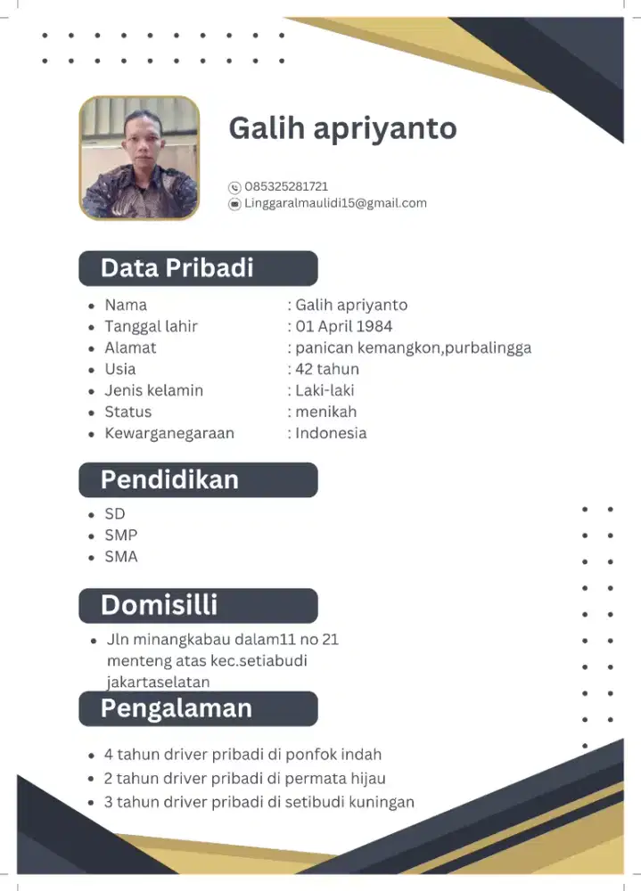 Mencari lowongan kerja sebagai driver pribadi
