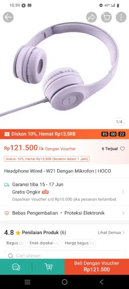 Headphone mikrofon