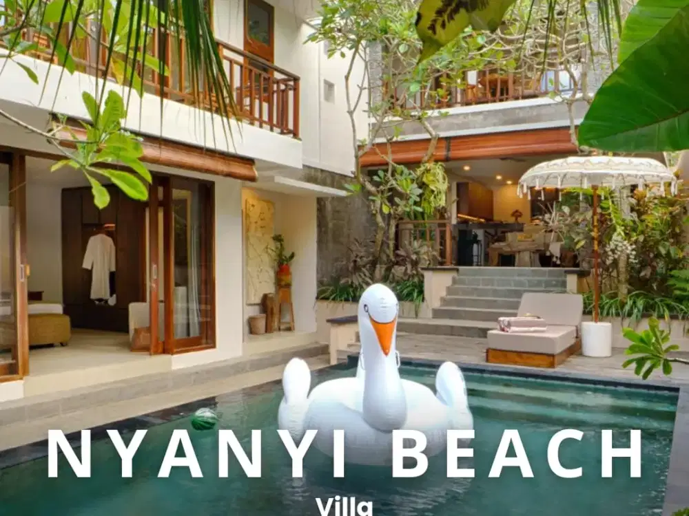 Villa Pantai Nyanyi Pemandangan Sawah 5 Menit Ke Nuanu Dan Pantai Bali