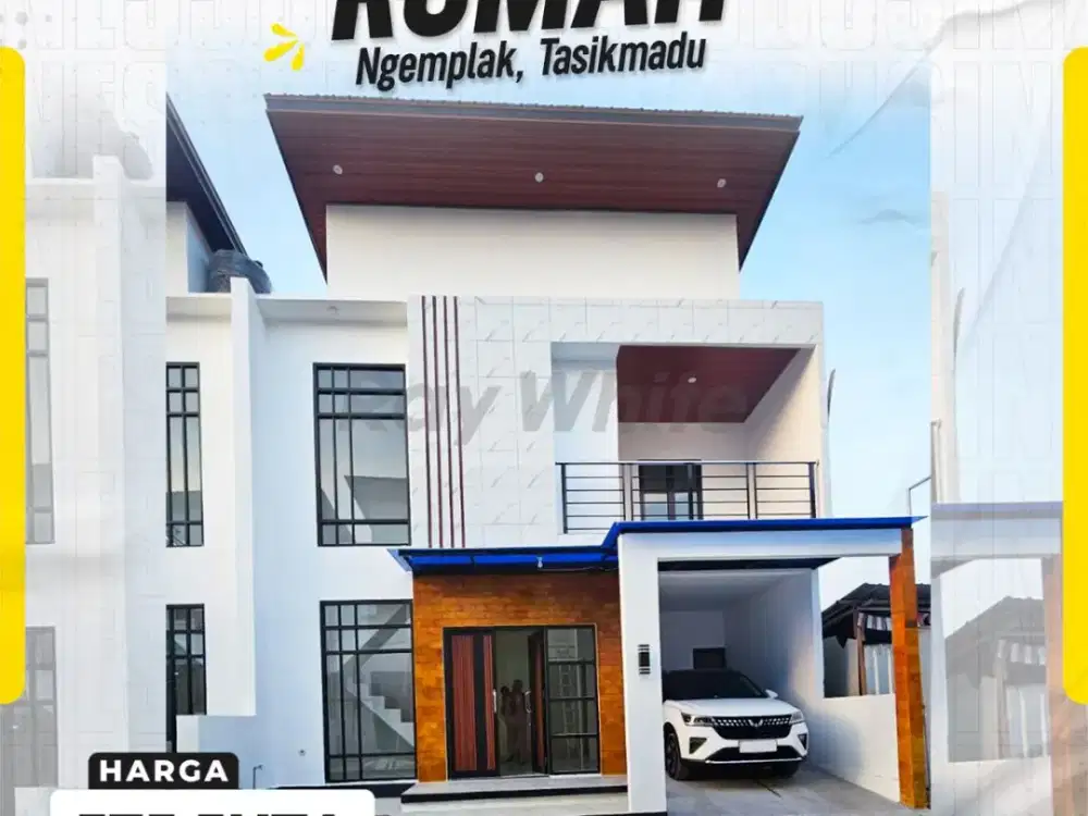 Rumah Mewah Modern Minimalis 2 Lantai Gress di Perumahan Samudra Regency Tasikmadu Karanganyar