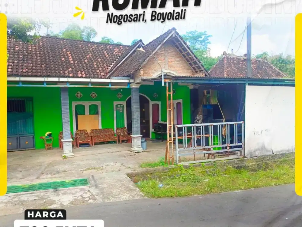 Rumah Tinggal Nyaman Pekarangan Super Luas Potensial di Keyongan Nogosari Boyolali