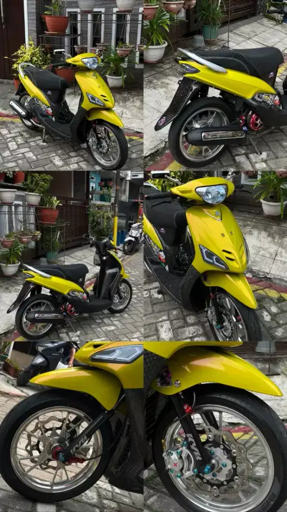 Yamaha Mio 5tl Full Modifikasi full carbon kevlar