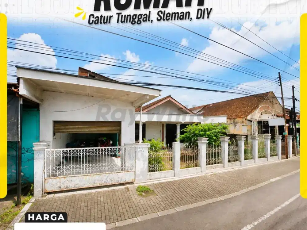 Rumah Luas Sangat Strategis Dua Muka Potensial untuk Kost Eksklusif di Caturtunggal Depok Sleman Yogyakarta