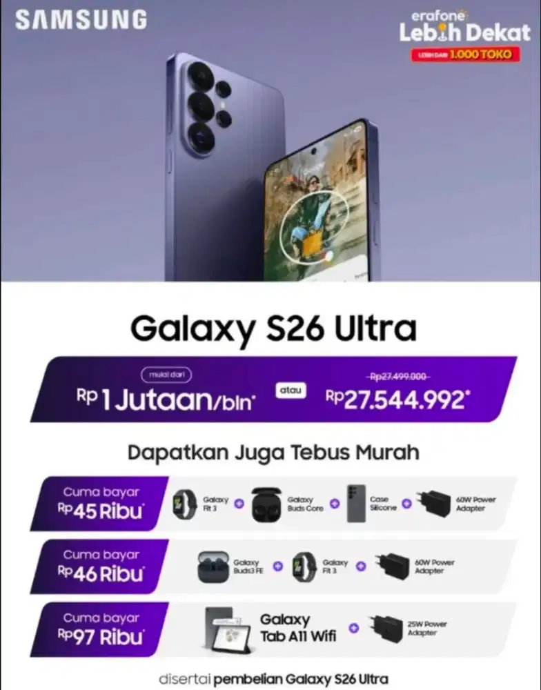 samsung s26 ultra free buds&fit3
