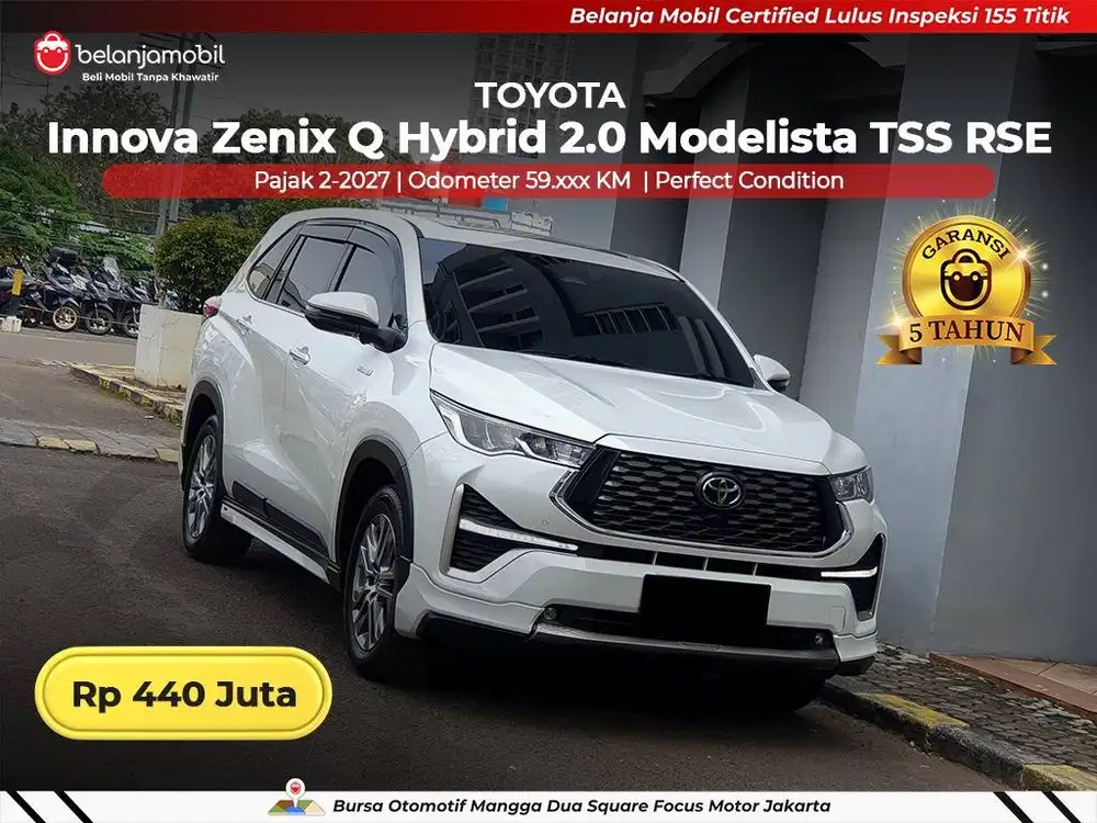 [ BERGARANSI ] Toyota Innova Zenix Q Hybrid 2.0 Modelista 2023/2024