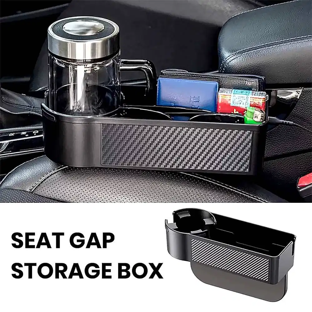 260612A Front Car Seat Gap Large Organizer Big Cup Phone Holder Left R
