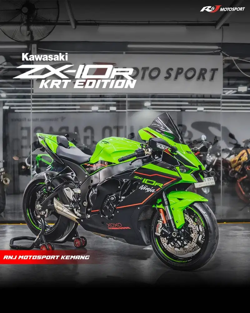 Kawasaki ZX10 ZX 10 2021 Odo 5000an Knalpot Avionic V4