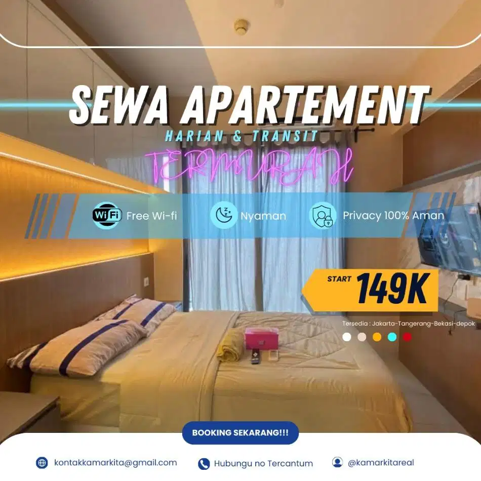 SEWA APARTEMEN SAYANA HARAPAN INDAH BEKASI HARIAN/TRANSIT TERMURAH