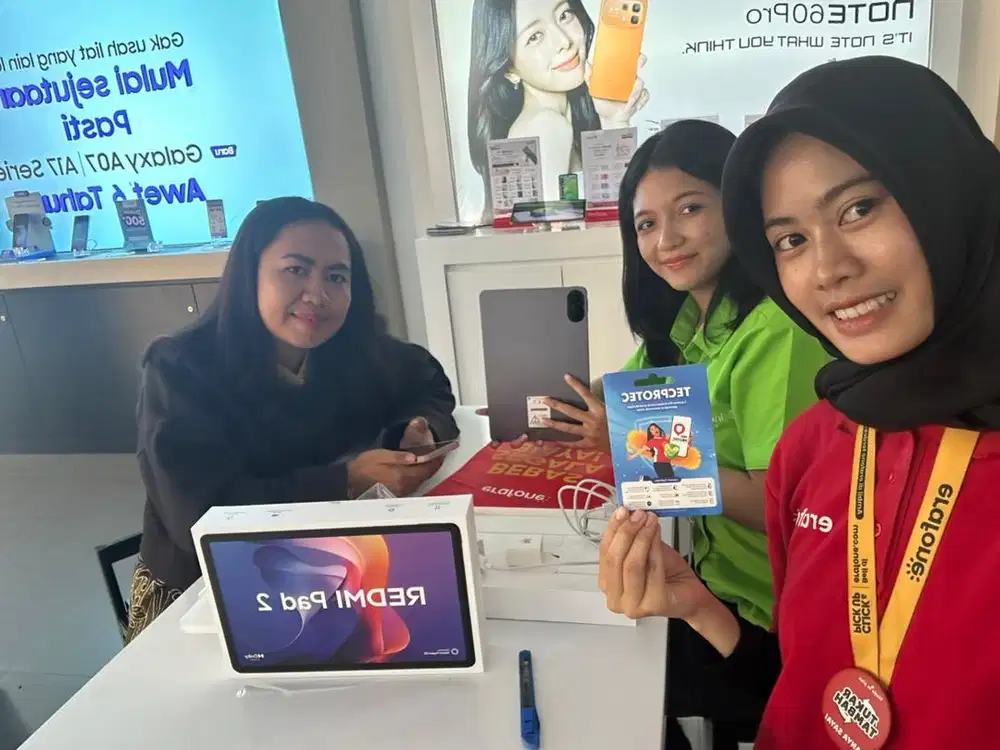 redmi pad 2 wifi tercover kerusakan fisik 1thn bisa kredit 0% tanpa dp