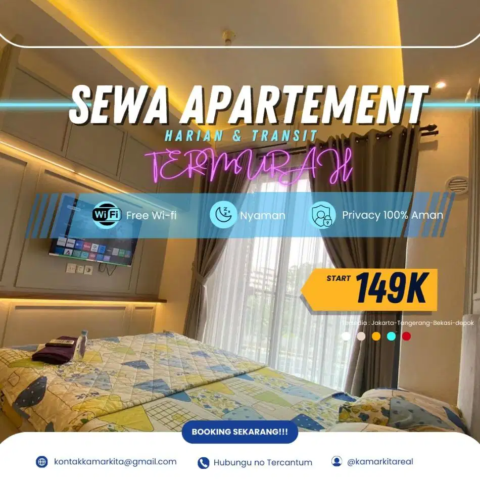 SEWA APARTEMEN BASSURA CITY HARIAN/TRANSIT JAKARTA TIMUR TERMURAH