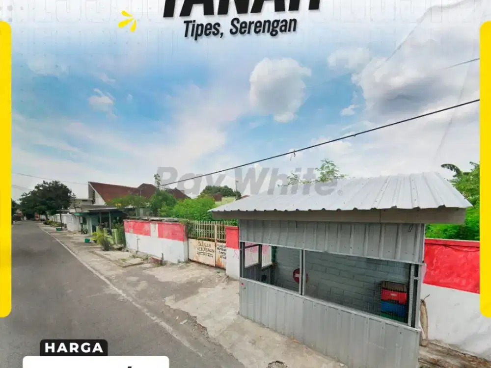 Tanah Kavling Luas Premium Sangat Strategis Siap Bangun di Tipes Serengan Surakarta