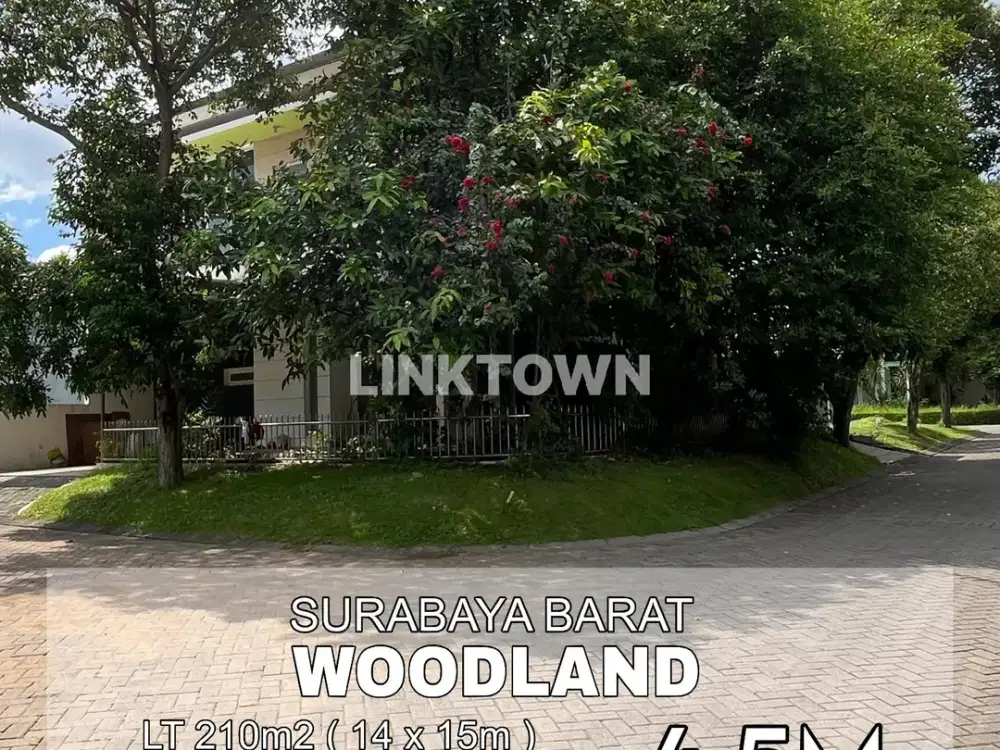 Dijual Rumah Posisi Hook Semifurnished di Perumahan Woodland Citraland Surabaya Barat