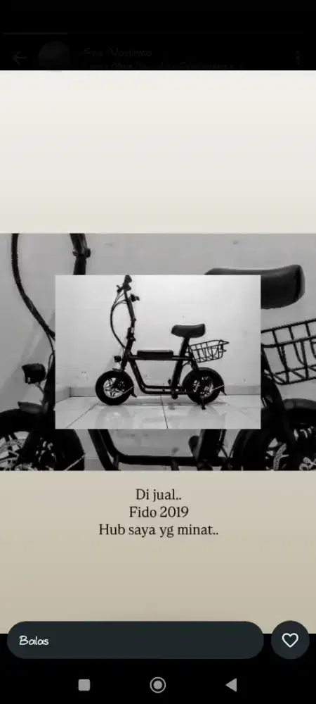 Dijual sepeda listrik fiido