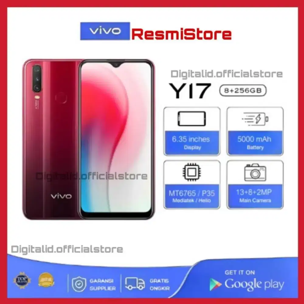 MURAH GA KIRA-KIRA ‼️VIVO Y17 terbaru Murah Cuci Gudang RAM 8GB+256GB