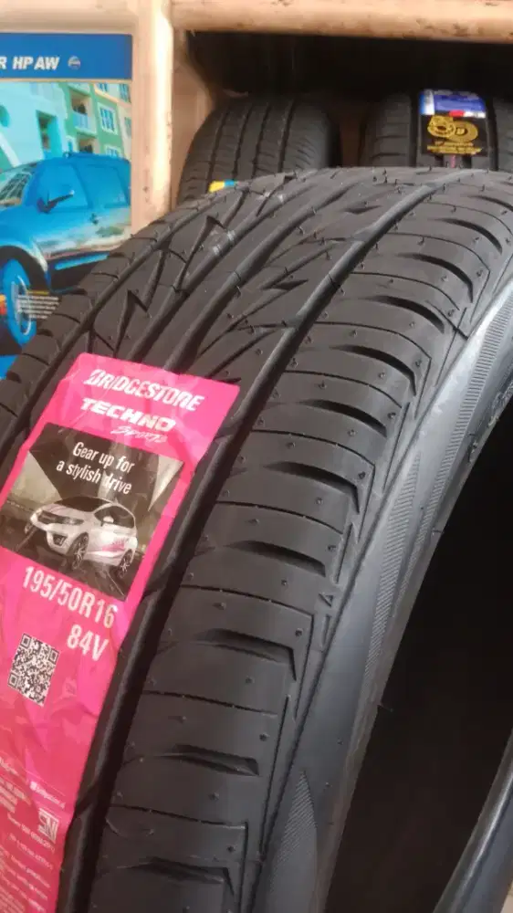 Jual Ban Mobil Jazz Brio agya dll Bridgestone Techno 195 50/R16
