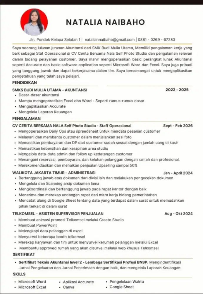 Mencari pekerjaan sebagai admin