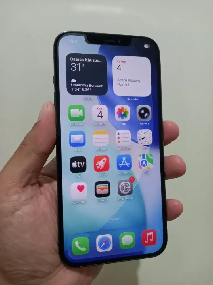 IPhone 12 Pro Max 128Gb Ex Inter Fullset ada minus dikit