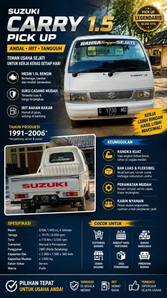 Suzuki carry 1.5 pick up