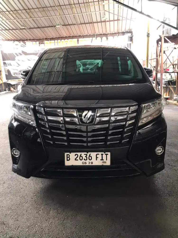 Toyota Alphard G 2.5 Matic Hitam 2017 Nopol B Genap