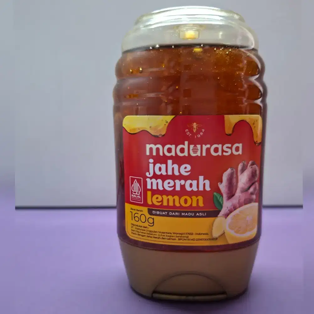 HARGA PROMO: Madurasa Madu Jahe Merah Lemon 160 gram