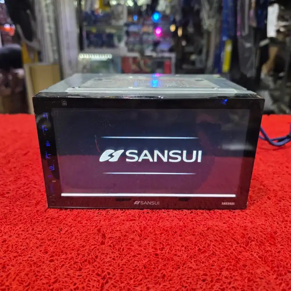 Head Unit SANSUI SA-5202i Full Glass Bluetooth USB CD Aux Radio FM