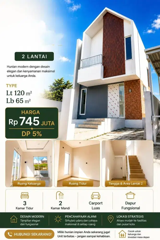 RUMAH READY MURAH, KPR DP 5% BERINGIN NGALIAN SEMARANG