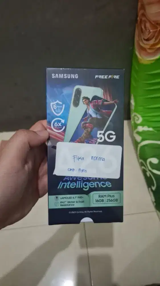 jual Samsung  galaxy A26 5g kondisi baru Masi segelan, di jual butuh