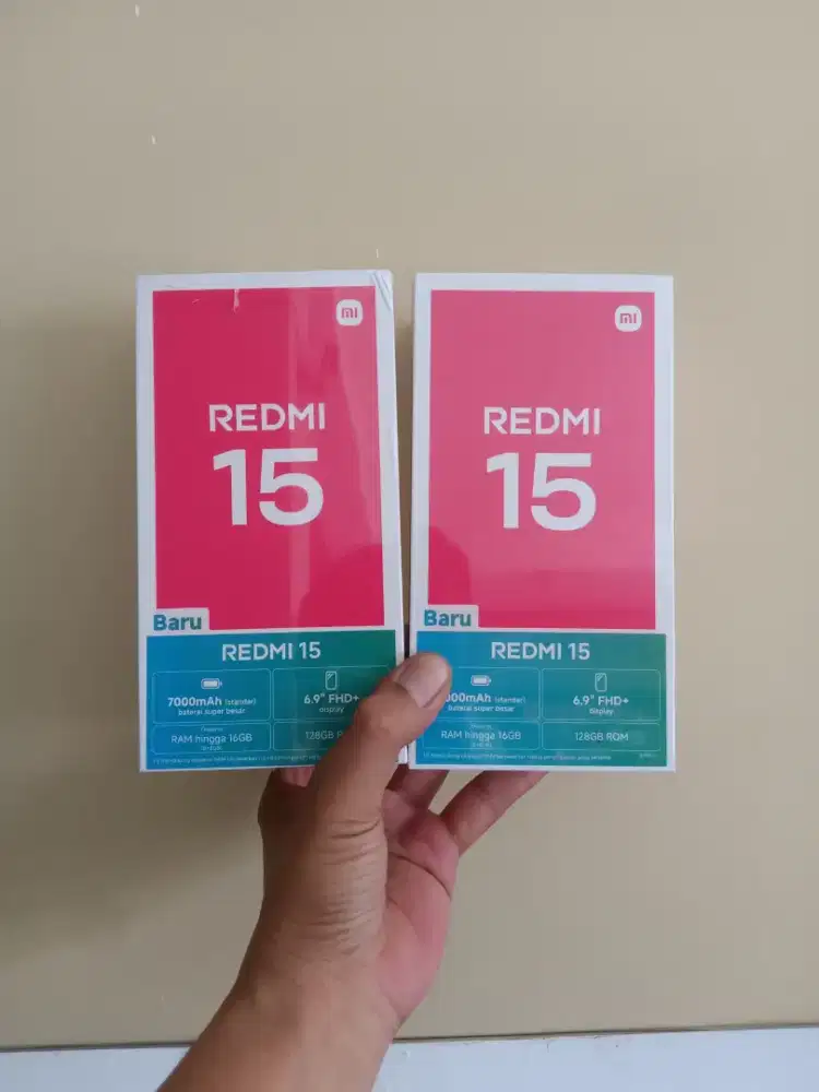 Berminat WA saja Xiaomi Redmi 15 NFC 8+8/128 Garansi resmi 15bln