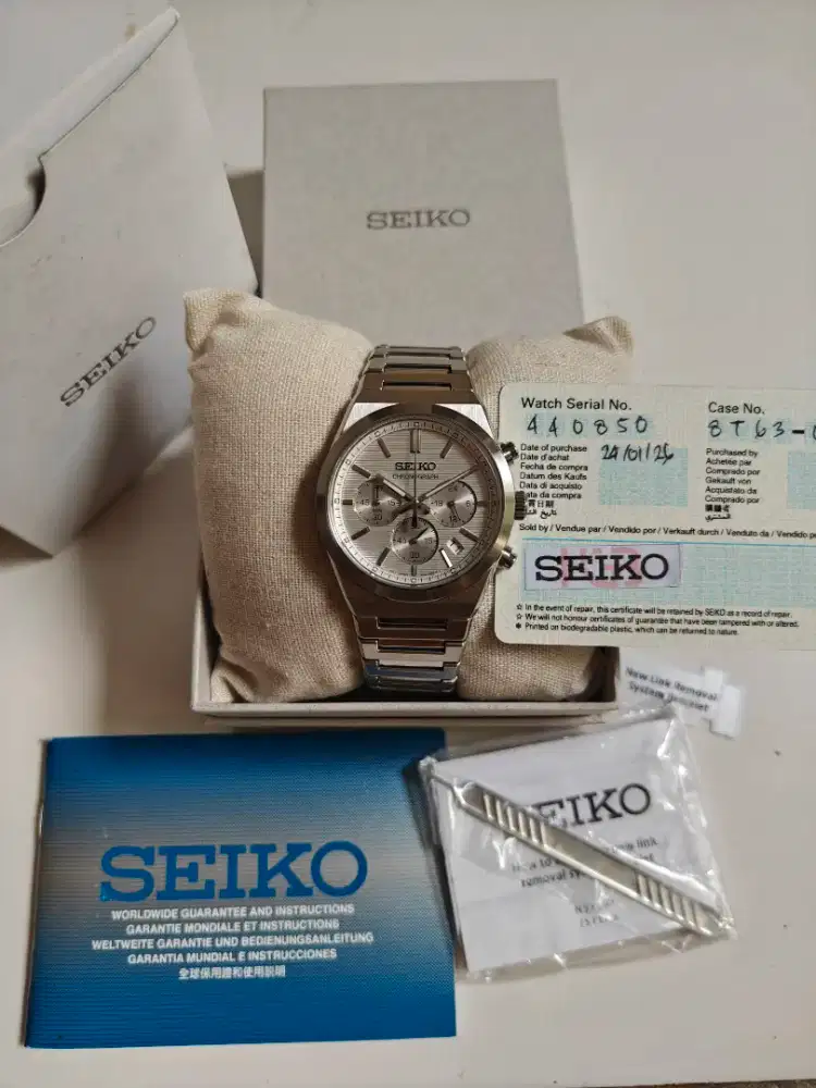 Seiko SSB451P1 original best seller bekas fullset full link sangat bgs
