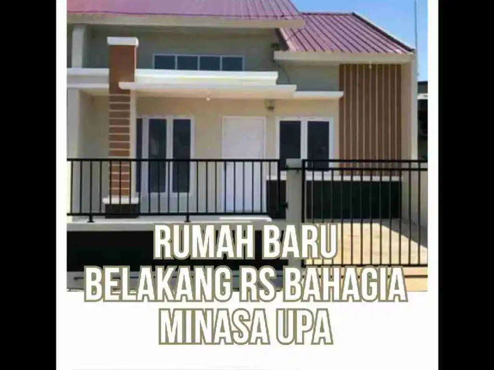 Rumah Baru Blkg RS Bahagia Minasa Upa
Type 48, Luas tanah 6x13
2 Kamar Tidur
1 Kamar Mandi
Rp. 600 JT