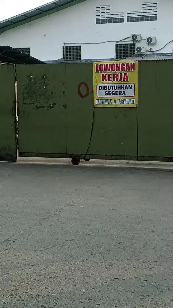 Lowongan pabrik, gudang dan marketing