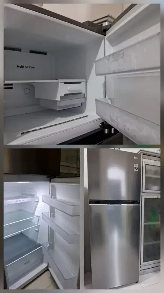 Dijual kulkas LG 340L pemakaian 3 tahun. 99% Fungsi aman