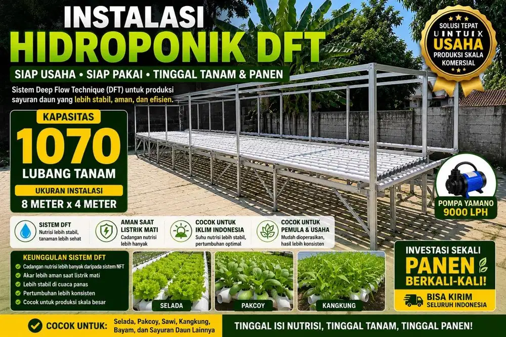 Instalasi Hidroponik DFT
