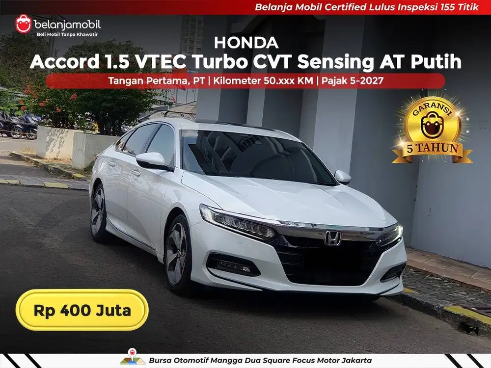 [ LOW KM 6RB ] Honda Accord 1.5 VTEC Turbo Sunroof Sensing 2022 2023