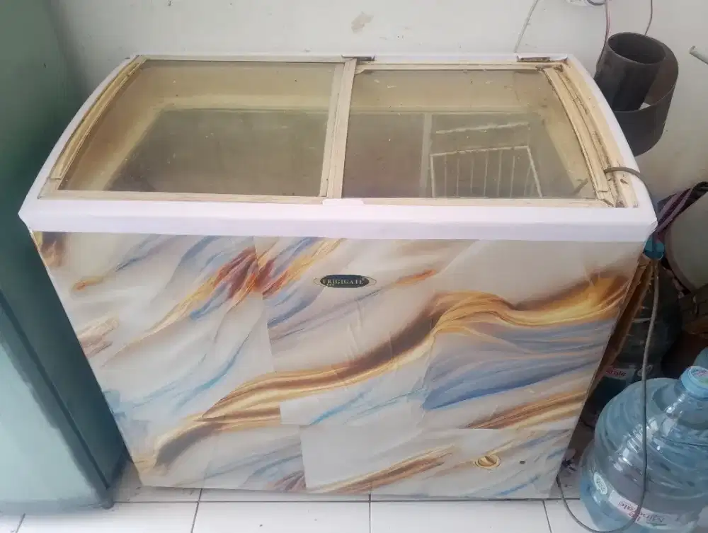 Freezer 300L sliding kaca