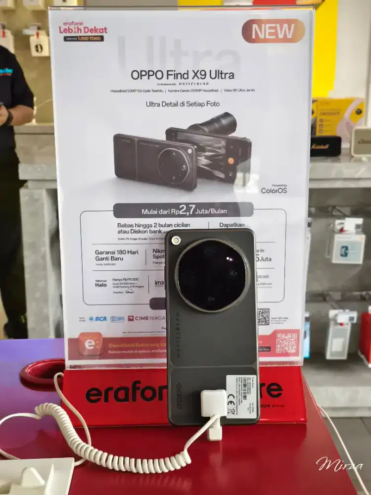Oppo Find X9 Ultra,, cicilan 0% syarat KTP aja promo Free 2x angsuran