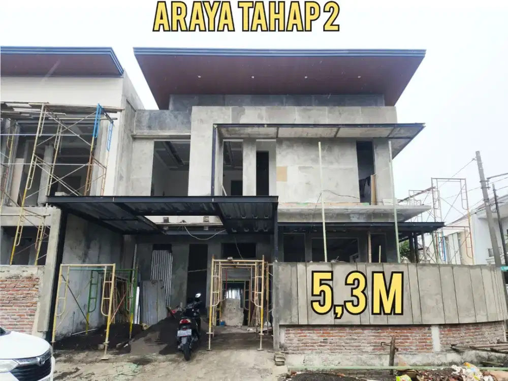 ‼️BARU GRESS‼️RUMAH HOOK MODERN TROPIS MEWAH ARAYA 2 GALAXY BUMI PERMAI SURABAYA TIMUR. DEKAT MERR, MANYAR, KLAMPIS, ITS, Dsb