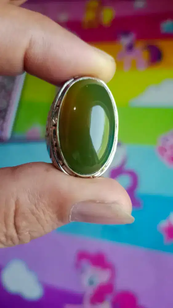 Cincin Natural hijau garut rare