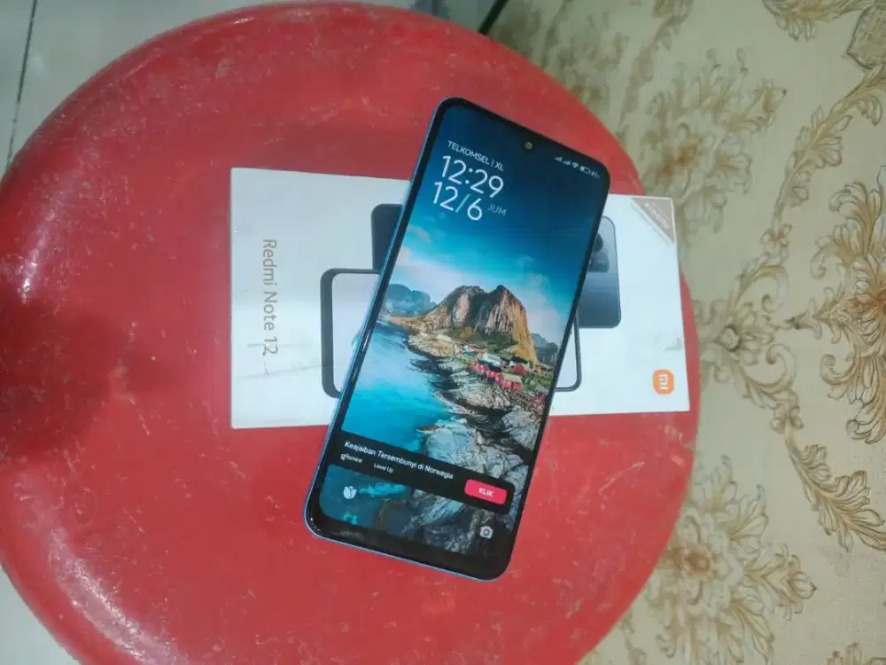 Xiomi redmi note 12 ram 8/128 normal semua nya lengkap