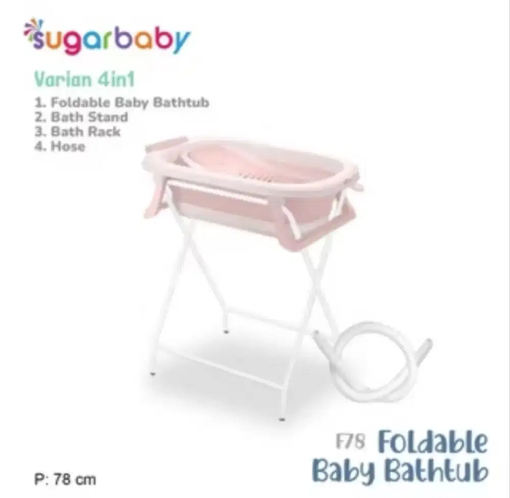 Sugar Baby Foldable Baby Bathtub with digital thermometer F82 dan F88