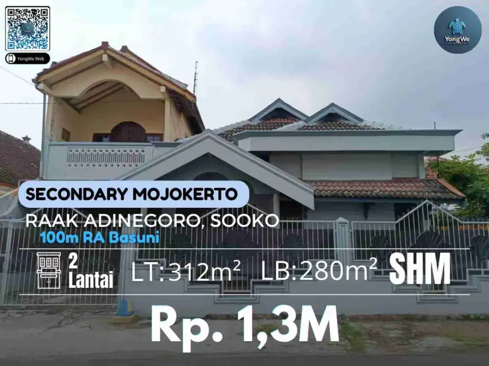 Jual Rumah Raak Adinegoro Mojokerto Sooko Second