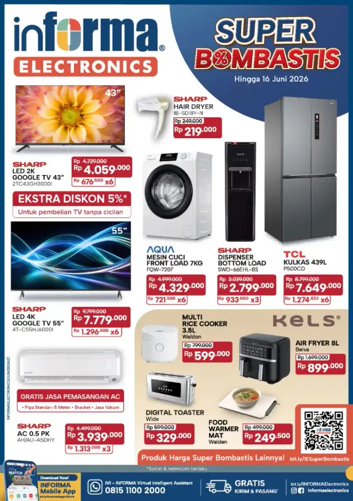 Promo tv sharp 55 inc google tv