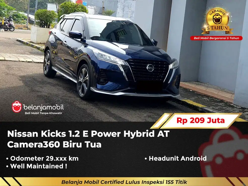 [ KM LOW ] Nissan Kicks 1.2 E Power Hybrid AT Camera360 2021/2022