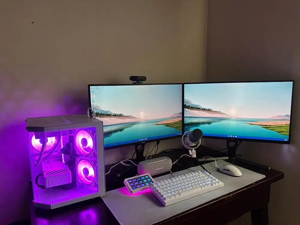 Di Jual PC Streaming Full White Murah!