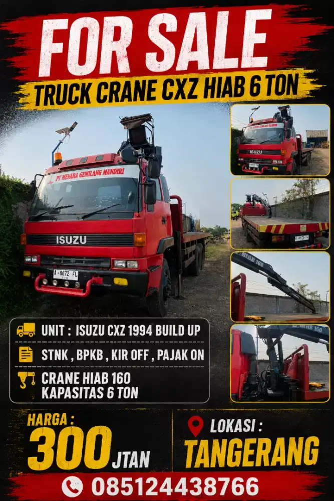JUAL CEPAT TRUCK CRANE